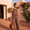Cherra set in brown